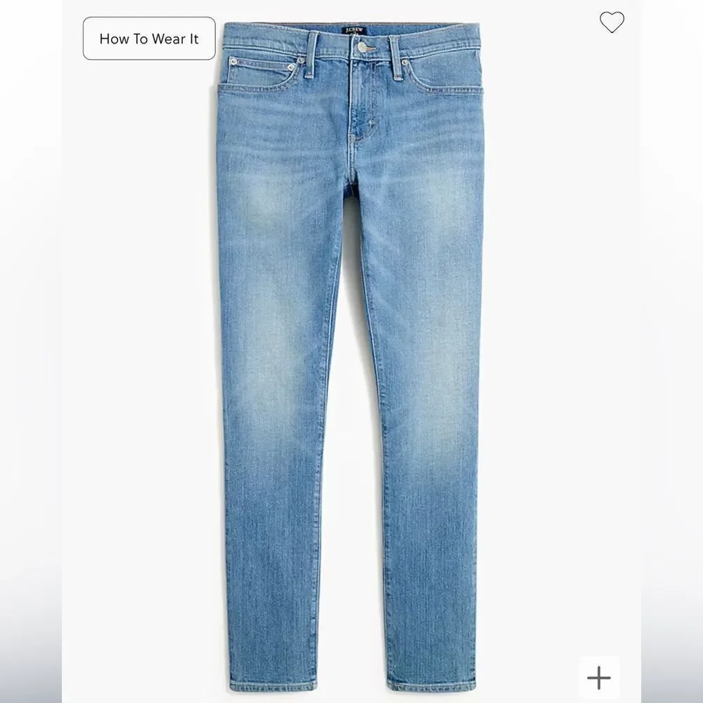 J Crew Slim-fit jean in signature flex Light Denim‎ Blue 30X30 NWT in packaging